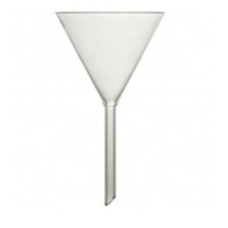Funnels, Filter, Plain, Borosilicate Glass, Short Stem, 100mm Dia (Pack 10)