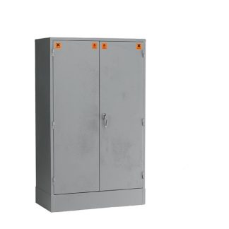 2-Door COSHH Cabinet, 2 Shelves (150mm Sump) - 152x92x46cm (HWD)