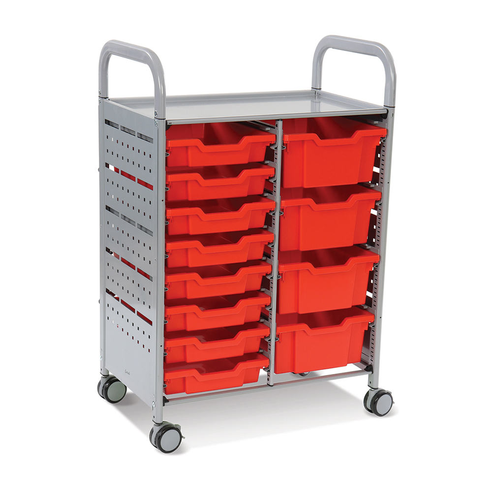 Callero MakerSpace Double Trolley with 8x F1 Shallow Trays and 4x F2 Deep Trays - Image 3