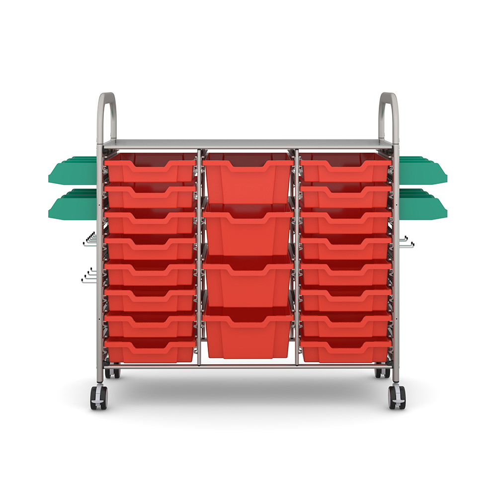 Callero MakerSpace Treble Trolley with 16x F1 Shallow Trays and 4x F2 Deep Trays